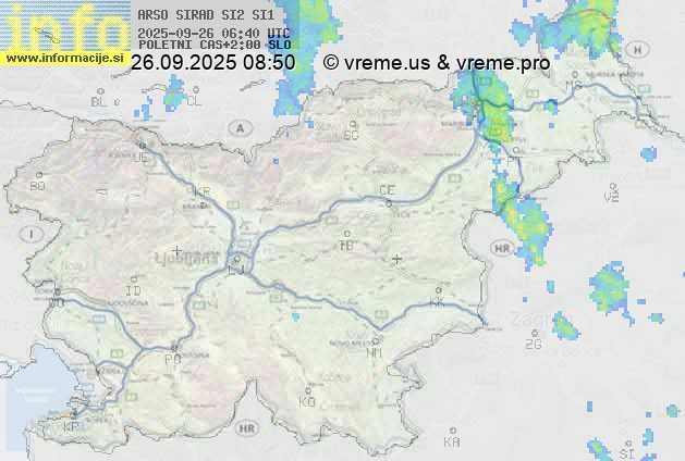 Radarska karta padavin