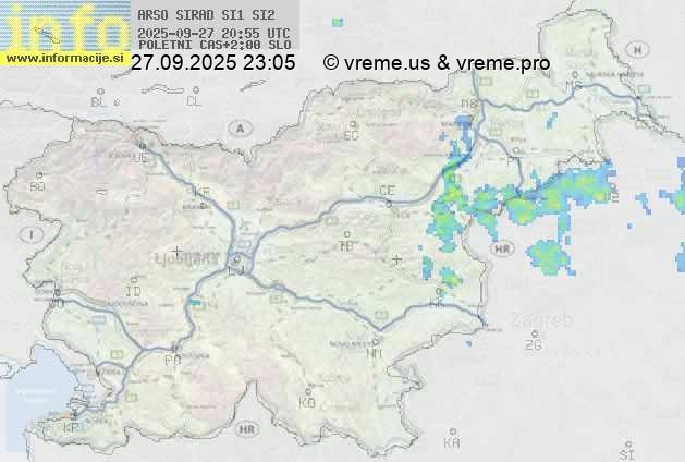 Radarska karta padavin