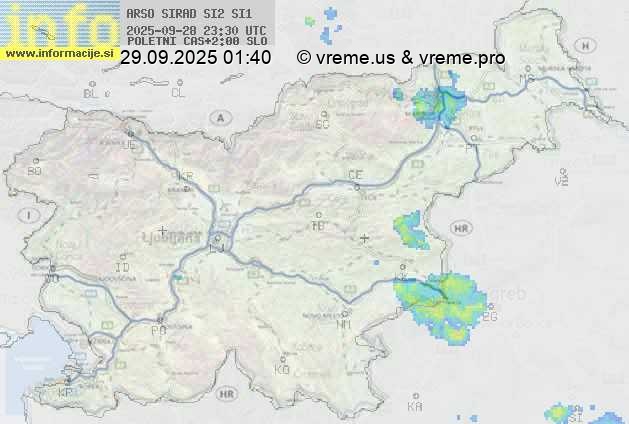 Radarska karta padavin