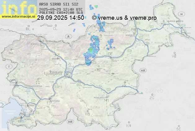 Radarska karta padavin