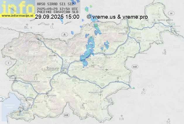 Radarska karta padavin