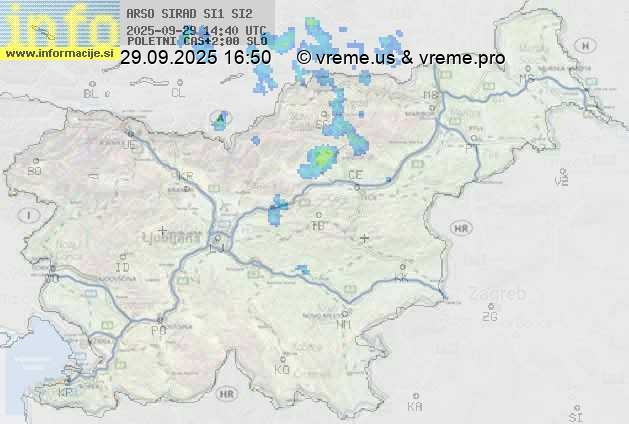 Radarska karta padavin