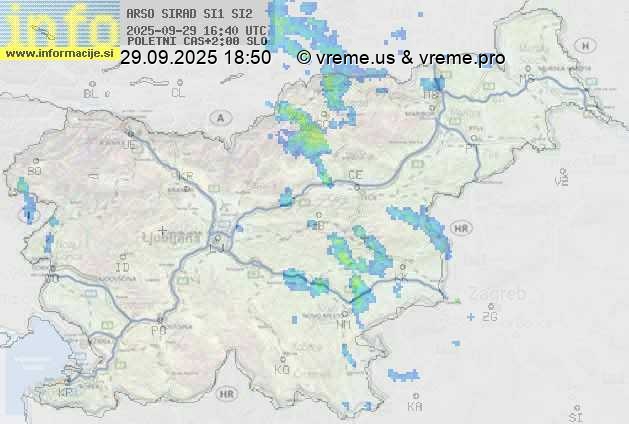 Radarska karta padavin