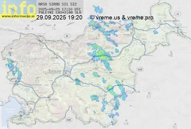 Radarska karta padavin