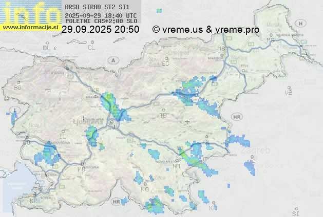 Radarska karta padavin