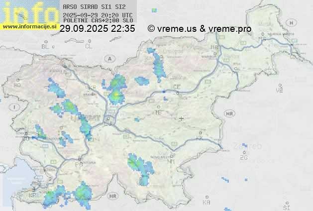 Radarska karta padavin