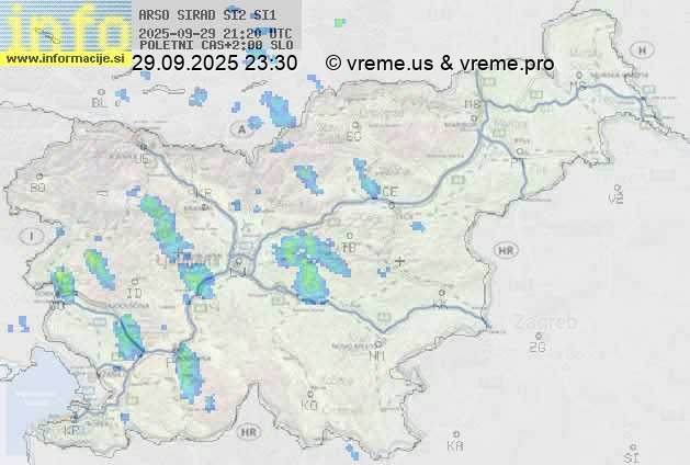 Radarska karta padavin