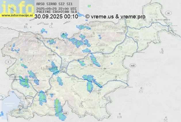 Radarska karta padavin
