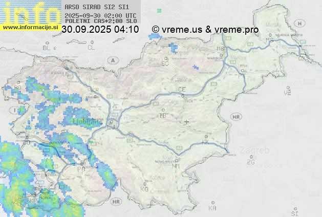 Radarska karta padavin