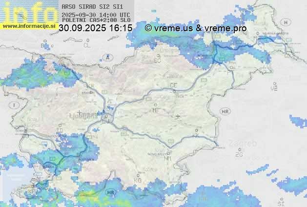 Radarska karta padavin