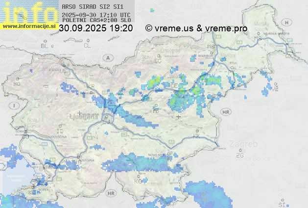Radarska karta padavin