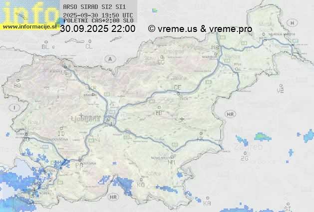 Radarska karta padavin