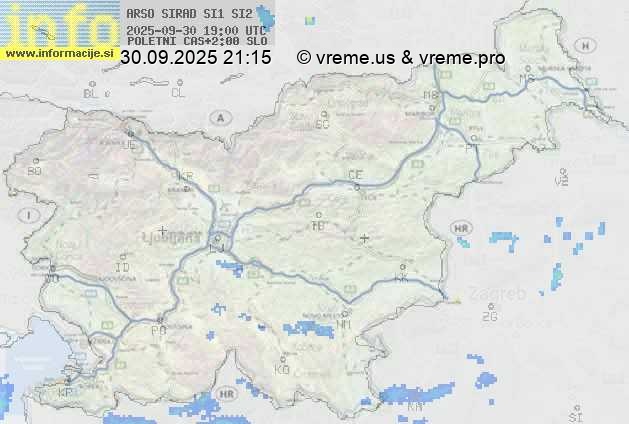 Radarska karta padavin