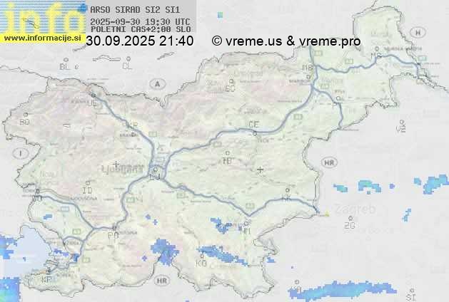 Radarska karta padavin