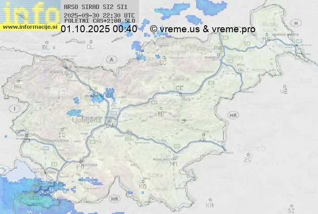 Radarska karta padavin