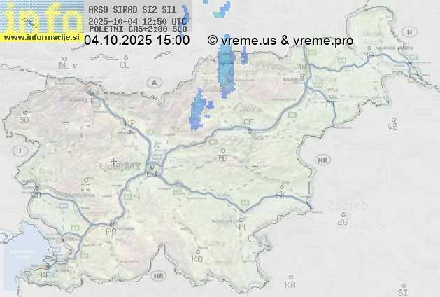 Radarska karta padavin
