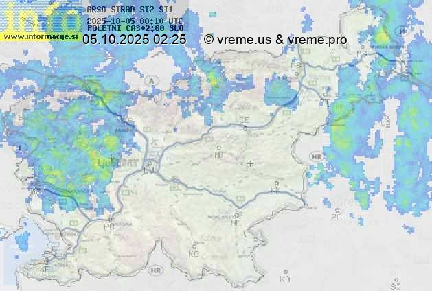 Radarska karta padavin