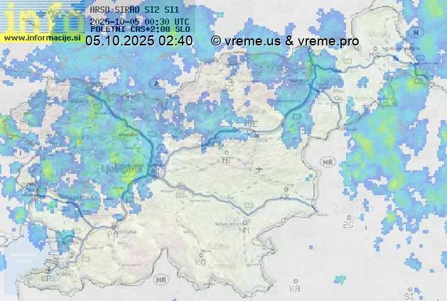 Radarska karta padavin