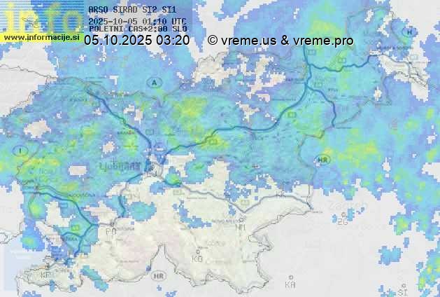 Radarska karta padavin