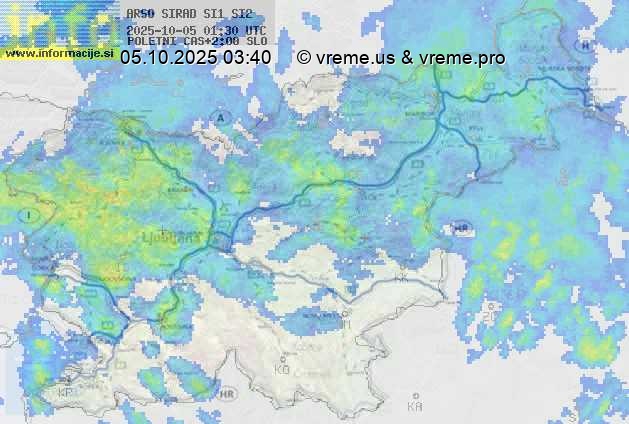 Radarska karta padavin
