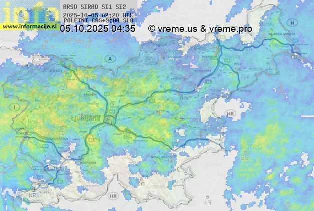 Radarska karta padavin