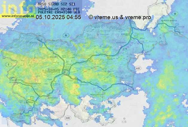 Radarska karta padavin