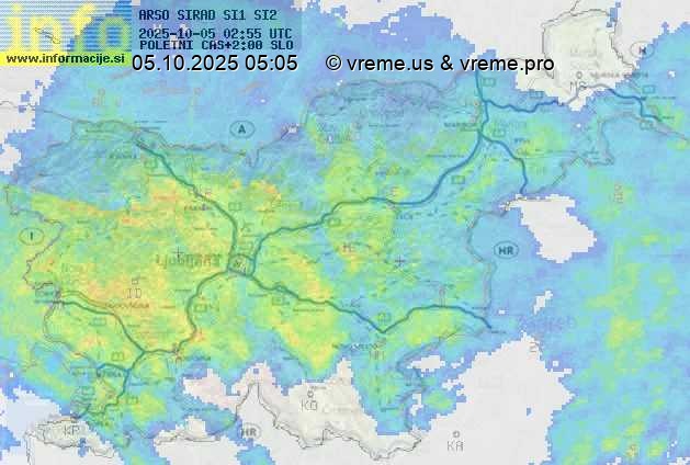 Radarska karta padavin
