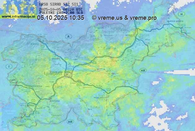 Radarska karta padavin