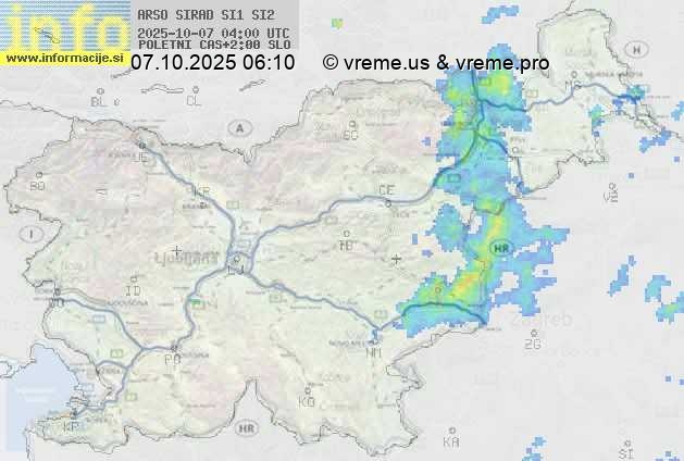 Radarska karta padavin