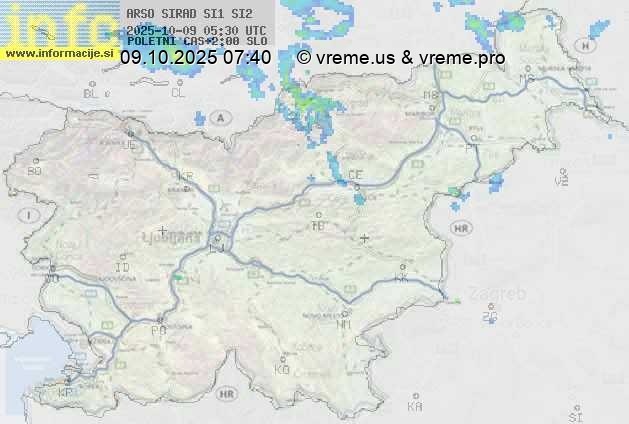 Radarska karta padavin