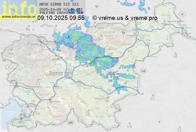 Radarska karta padavin