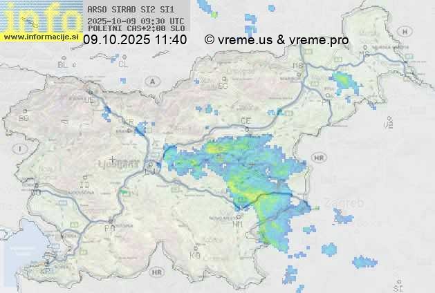 Radarska karta padavin