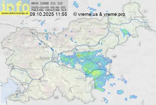 Radarska karta padavin