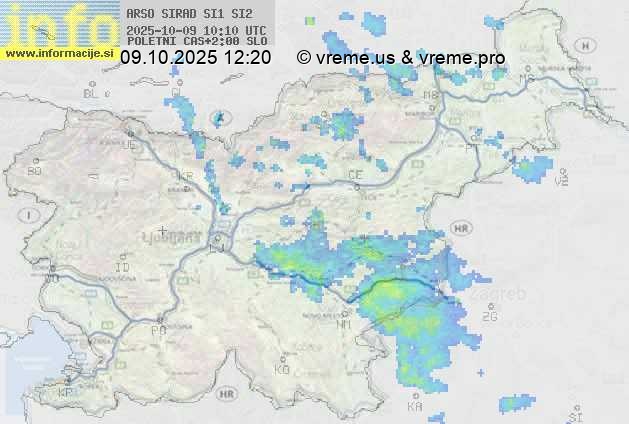 Radarska karta padavin