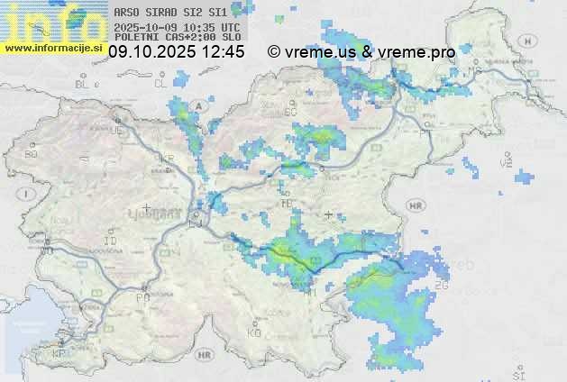 Radarska karta padavin