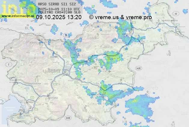 Radarska karta padavin