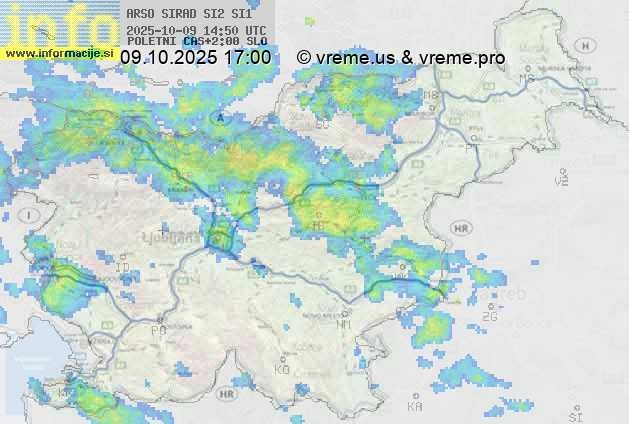 Radarska karta padavin
