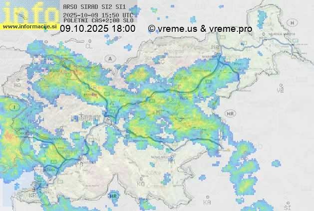 Radarska karta padavin