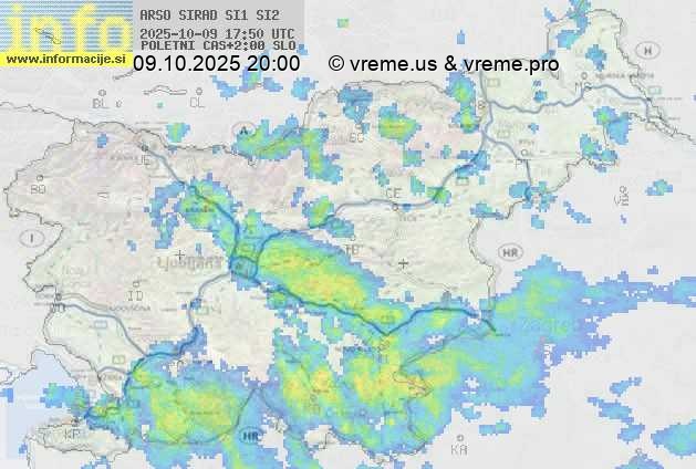 Radarska karta padavin