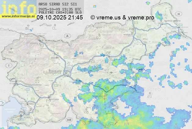 Radarska karta padavin