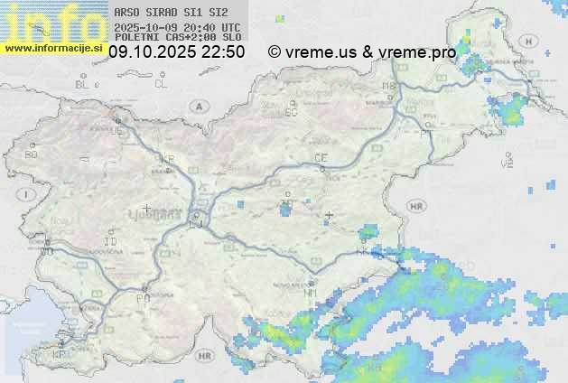 Radarska karta padavin