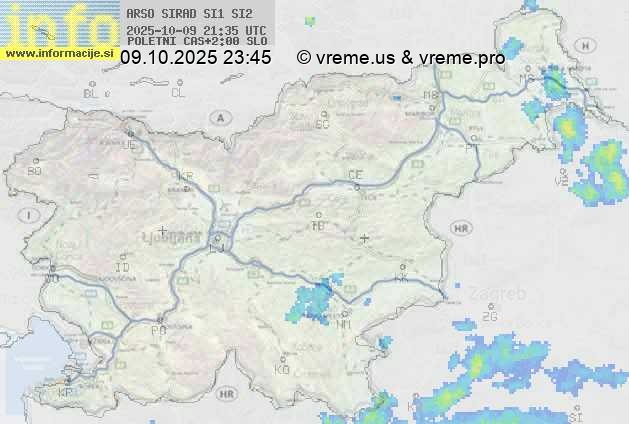 Radarska karta padavin