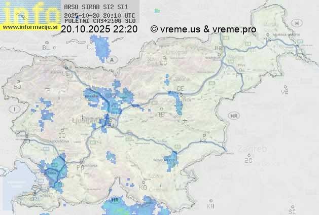 Radarska karta padavin