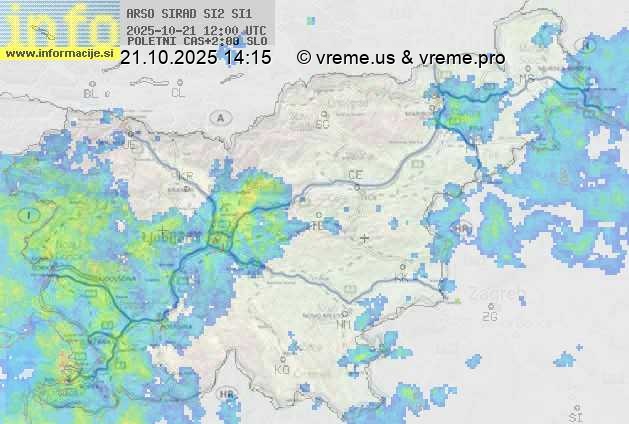 Radarska karta padavin