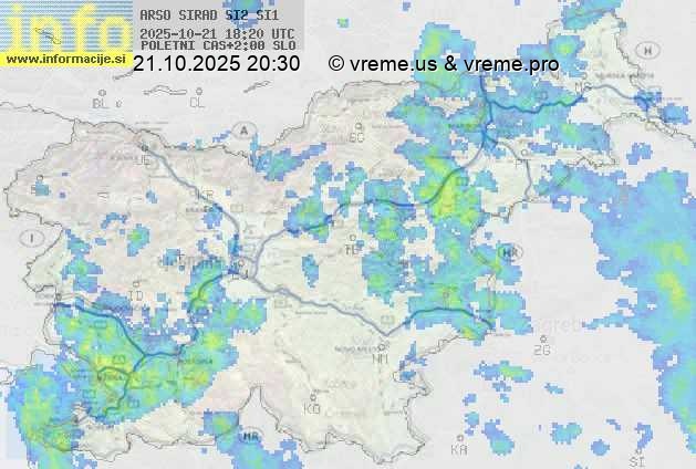 Radarska karta padavin