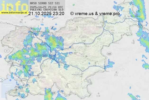 Radarska karta padavin