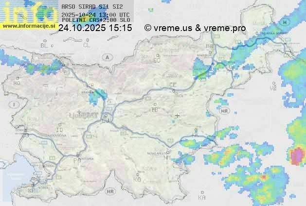 Radarska karta padavin