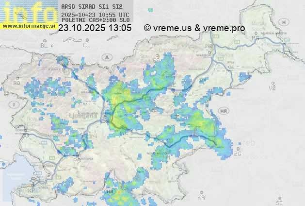 Radarska karta padavin