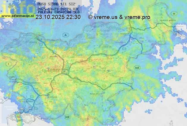 Radarska karta padavin