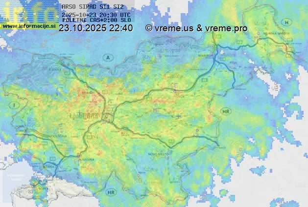 Radarska karta padavin